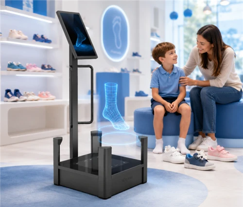 Il gioco-Il cambiamento dello scanner 3D per piedi creato per i brand di calzature per bambini: c...